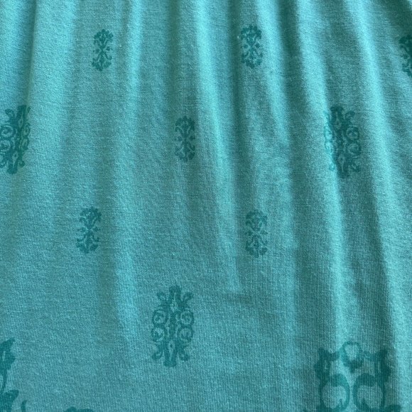 Dakini Athletic Dress Medium Damask Print Yoga Tennis Modal Racerback Turquoise - Picture 7 of 11